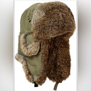Mad Bomber real rabbit fur winter hat